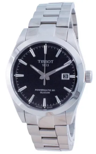 Tissot Herren-Armbanduhr Gentleman Powermatic 80 - 40 mm Gehäuse, Schweizer Automatikuhrwerk und kratzfestes Saphirglas