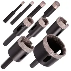 DiSTAR Bohrkrone DDR-V Keramik PRO - 6-Kant S10 für präzises Bohren - Hochleistungs-Bohrkrone für Keramik und Feinsteinzeug. Mit spezieller Diamantbeschichtung für effizientes Bohren. Ideal für Baustellen und Heimwerkerprojekte.
