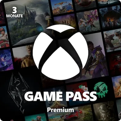 Xbox Game Pass Premium – 3-Monats-Mitgliedschaft für Multiplattform - Erlebe über 200 Spiele, darunter Diablo IV und Hogwarts Legacy, auf jedem Bildschirm. Genieße Cloud Gaming für kürzere Wartezeiten und spiele mit Freunden im Online-Multiplayer. Hol dir exklusive In-Game-Vorteile und verdiene Punkte im Store.
