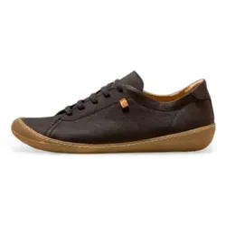 El Naturalista Schnürschuhe Pawikan black 5770 - Komfortabler Sneaker aus recycelten Materialien - Sneaker aus weichem Nubukleder, ideal für kräftige Füße. Hoher Tragekomfort dank wechselbarer Bettung und umweltfreundlicher Materialien.