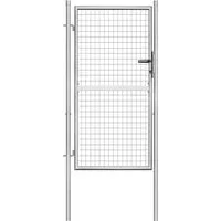 Gartentor aus verzinktem Stahl – Hoftor mit abschließbarem Design - Gartentor aus verzinktem Stahl (105×125 cm), langlebig und rostfrei, ideal für sichere Zugänge in Gärten und Höfen.