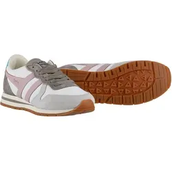 Gola Sneaker Daytona Chute Damen - Offweiss/Braun/Pink, Größe 38 (US 7) - Stylischer Gola Sneaker im Vintage-Design, inspiriert von den 90ern. Mit übergroßer EVA-Zwischensohle und femininer Farbpalette aus Nylon und Wildleder – perfekt für trendbewusste Frauen.