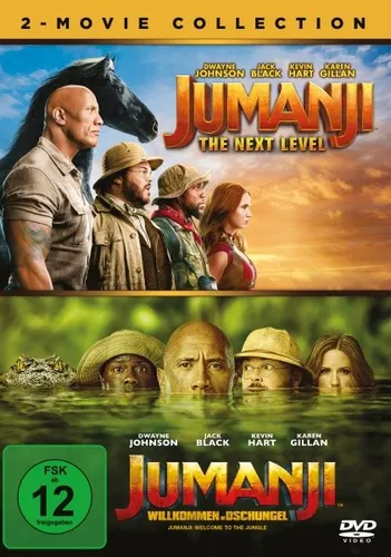 Jumanji - Willkommen im Dschungel & The Next Level # 2-DVD-NEU