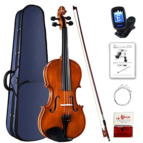 Aileen Violine 4/4 Anfänger Set - Violinen-Set für Erwachsene und Kinder ab 12 Jahren mit hochwertiger Handarbeit, elegantem Design und umfassendem Zubehör für einen perfekten Start ins Musizieren.