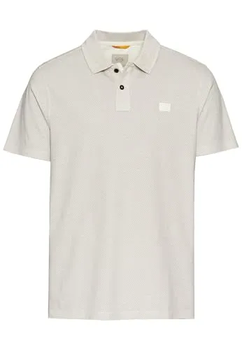 Poloshirt CAMEL ACTIVE Herren Gr. L beige - Herren-Shirts mit Logo-Stickerei, aus 100% Baumwolle, atmungsaktiv und pflegeleicht, ideal für lässige Outfits.