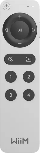 WiiM Voice Remote 2 - Fernbedienung mit Sprachsteuerung - TV-Fernbedienung mit innovativer Sprachsteuerung, ermöglicht eine einfache Bedienung Ihres Entertainment-Systems ohne Tasten.