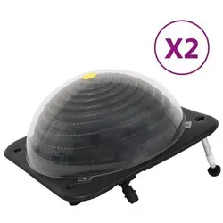 vidaXL Solarkugel Poolheizung 2 Stk. 75x75x36 cm - Energiesparende Poolheizung aus robustem HDPE, nutzt Sonnenenergie für effiziente Erwärmung. Verlängern Sie Ihre Badesaison ohne Gas oder Strom!