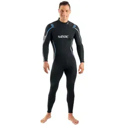 Seac Sub Feel Herren 3mm Tauchanzug - Neoprenanzug aus 3mm UltraStretch-Neopren für maximalen Komfort und Bewegungsfreiheit, ideal für Wassersport in mäßig temperierten Gewässern.