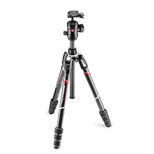 Manfrotto MKBFRTC4-BH BEFREE Advanced Carbon Reisestativ Kit Twist - Leichtes, stabiles Reisestativ mit präzisem Kugelkopf für schnelle Aufbauten