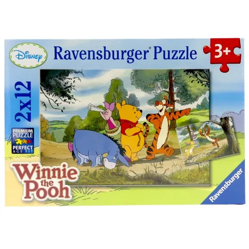 Ravensburger Puzzle Spaziergang mit Freunden Disney Winnie the Pooh 075645 2 x 1