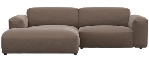 FLEXLUX Ecksofa Lucera Chaislongue rechts oder links, L-Form, bequem, modern & anschmiegsam, Kaltschaum, Stahl-Wellenunterfederung