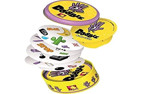 Asmodee Dobble - EN - Partyspiel für alle Altersgruppen, fördert Reaktionsgeschwindigkeit und Beobachtungsgabe, ideal für gesellige Abende.