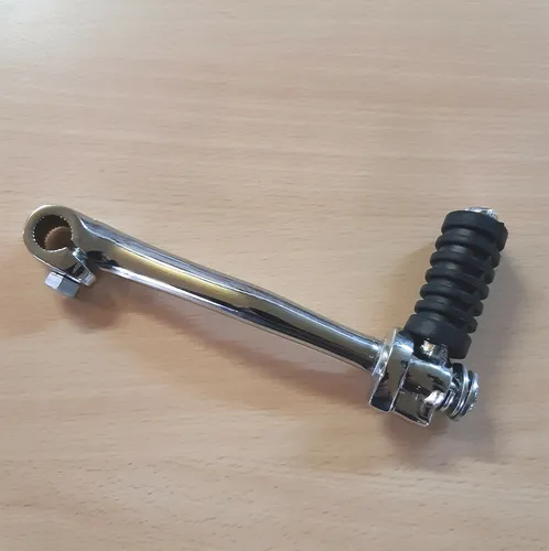 Kickstarter Hebel m. Gummi verchromt Simson Enduro S51E S53E S70E S83E klappbar