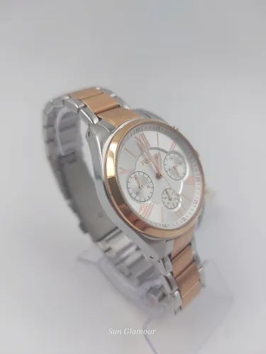 Fossil Uhr BQ3850 Chronograph Edelstahl Farbe: Silber & Gold