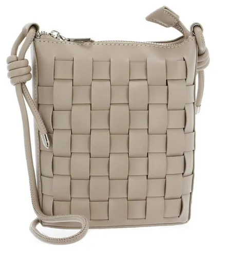 SEIDENFELT MANUFAKTUR Malilla Bucket Crossbody Bag Sandy Taupe - Umhängetaschen – Geräumige und stilvolle Umhängetasche, ideal für den modischen Alltag, Maße: 15 x 18,5 x 8 cm.