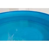 Pool Folie rund 3,50m x 1,20m mit Einhängebiese - Hochwertige Poolfolie für Stahlwandpools, langlebig, frostbeständig und UV-stabilisiert. Perfekte Dichtigkeit dank elastischer Auskleidung und Einhängebiese für einfache Montage.