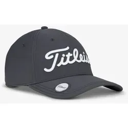 Titleist Players Performance Ball Marker Cap - Charcoal/White - Elegante Golfmütze mit integriertem Magnetsystem für Ballmarker. Hergestellt aus leistungsstarkem Stretch-Material, sorgt sie für optimalen Komfort und Schutz bei jedem Spiel.