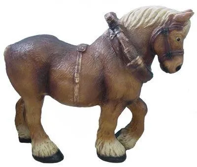 Design Pferd Figur Garten Statue Skulptur - Große Pferde-Skulptur aus robustem Kunststoff, ideal für die Gartendekoration. Maße: 76 x 93 cm, bringt einen Hauch von Eleganz in Ihren Außenbereich.
