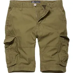 Vintage Industries Rowing Shorts in Grün, Größe M - Hochwertige Baumwoll-Shorts im Regular Fit mit 2 praktischen Eingrifftaschen – ideal für den Freizeitlook und den aktiven Alltag.