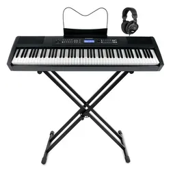 McGrey SP-100-Plus Piano Stage Set - Professionelles Stage Piano mit 88 gewichteten Tasten, ideal für Live-Auftritte, inklusive Ständer und Kopfhörer für sofortigen Einsatz.