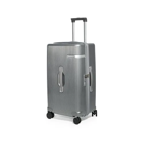 Travelhouse Sport Trunk Koffer L (76 cm) Titangrau – Robuster Begleiter - Der Travelhouse Sport Trunk Koffer L überzeugt durch leichtes, stabiles Polycarbonat und ein innovatives 5-Wheel-Rollensystem für mühelosen Transport. Ideal für Sport und Reisen mit praktischem Innenraum.