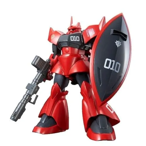 BANDAI HGUC 1/144 MS-14B Johnny Riddens GELGOOG, Modellbausatz, Anime, Premium Bandai Webshop Exclusive, Parallelimport aus Japan, 8+ Jahre, Unisex, Dunkelrot und Grau, Nicht faltbar