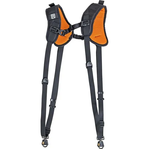 Blackrapid Double X Extra Comfort Schultergurt für Kameras - Bequemer Schultergurt für Kameras, ideal für lange Shooting-Tage. Ergonomisches Design sorgt für optimalen Tragekomfort und Stabilität.