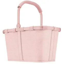 reisenthel carrybag frame twist Blush - Stilvoller Einkaufskorb in Rosa - Einkaufstaschen & Einkaufstrolleys - Robuster Aluminiumrahmen für optimale Stabilität und Tragekomfort, ideal für Einkäufe und Ausflüge.