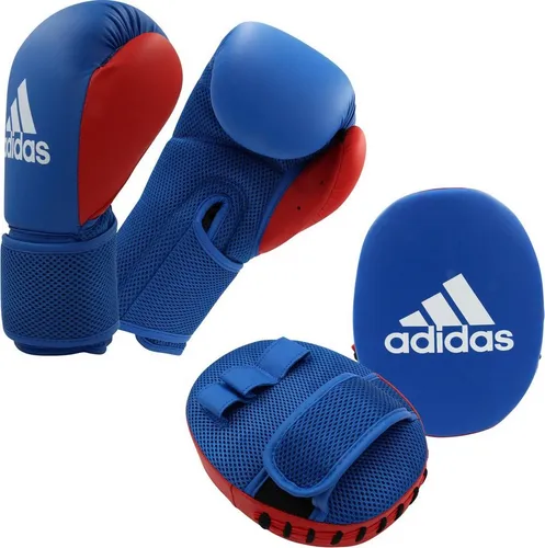 Adidas Boxset Kids Boxing Kit 2 - Boxhandschuhe und Pratzen für Kinder, strapazierfähig und ideal für Anfänger