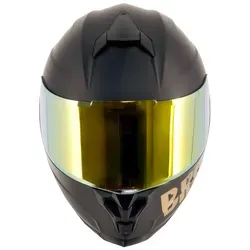 Broken Head BeProud Sport Gold Motorradhelm mit verspiegeltem Visier - Stylischer Motorradhelm in Gold mit hochwertigem verspiegeltem Visier. Leicht, sicher nach ECE 22.06-Norm und ideal für unbeschwerte Fahrten. Zeige Deinen Lifestyle!