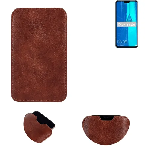 Handytasche für Huawei Y9 (2019) Sleeve Hülle Tasche braun