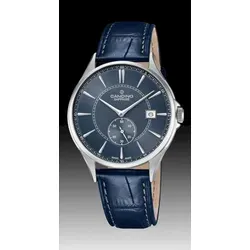 Candino C4634/5 - Herren Klassik Armbanduhr - Zeitlos in Dunkelblau - Herrenuhren mit Swiss Made Qualität, elegante Casual Uhr mit hochwertigem Lederarmband und Saphirglas, ideal für stilbewusste Männer.