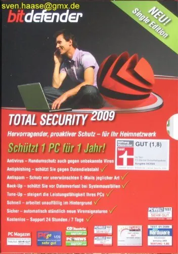 BitDefender Total Security 2009 1 Jahr/1 User Single Edit
