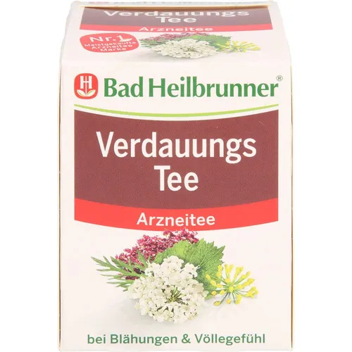 BAD Heilbrunner Verdauungstee Filterbeutel 8X2.0 g - Tees – Fördert die Verdauung und sorgt für ein wohltuendes Wohlbefinden mit hochwertigen Kräutern in praktischen Filterbeuteln.
