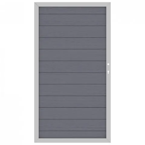 Traumgarten System WPC Tor anthrazit 2281, DIN rechts - 98x180cm 4033821037326