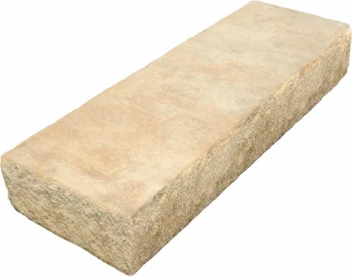 Beton Blockstufe iStep Passion 100 cm - Ideal für Gartenwege - Außenanbau | Hochwertige Blockstufe für mühelose Gestaltung von Gartenwegen bei Höhenunterschieden, robust und ästhetisch in sandstein Optik.