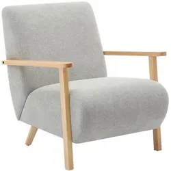 Vente-Unique Sessel, Grau, Textil, Uni, 1-Sitzer, 70x81x82 cm, Wohnzimmer, Sessel, Polstersessel