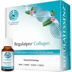 Dr. Niedermaier RegulatPro Collagen (20x20ml) - Nahrungsergänzungsmittel zur Unterstützung der natürlichen Schönheit von innen mit kaskadenfermentierter Regulatessenz, Kollagen und wichtigen Vitaminen für strahlende Haut.