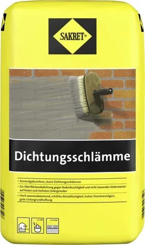 SAKRET Dichtungsschlämme 10 kg - Hochwertige Wandabdichtung - Wandabdichtung, flexibles und wasserdichtes System für zuverlässigen Schutz gegen Feuchtigkeit.