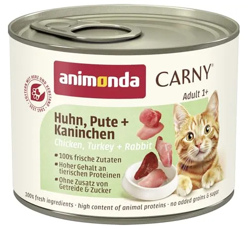 Animonda Carny 83500 Adult Pute+Kaninchen 6 x 200 g