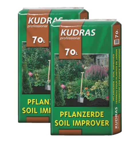 KUDRAS Pflanzerde 140L (2x70L) – Premium Qualität für Ihre Pflanzen - Die Kudras Premium-Pflanzerde 140L bietet optimale Nährstoffversorgung für Blumen, Gemüse und Stauden. Mit idealer Wasserspeicherung und einfacher Handhabung ist sie perfekt für jeden Gartenliebhaber.