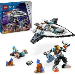 LEGO City 60441 Weltraumforscher-Set - Komplettes 3-in-1 Raumschiff Set für kreative Entdecker ab 6 Jahren, mit 426 Teilen für intergalaktische Abenteuer in der LEGO CITY Welt.