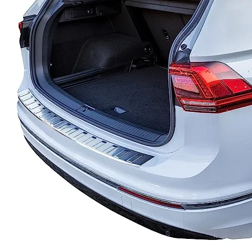 tuning-art Ladekantenschutz L208 Edelstahl für VW Tiguan 2 & Allspace - Hochwertiger Abdeckblenden-Schutz aus säurebeständigem V2A Edelstahl, passgenau für VW Tiguan 2 ab 2016, einfache Montage und präzise Passform.