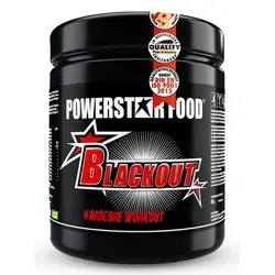 Powerstar Food Blackout 600g - Green Lemon - Sportnahrung mit hochdosierter Pre Workout Formel für 20 Trainingseinheiten, enthält natürliche Zutaten wie Grüntee- und Guarana-Extrakt für optimale Leistung.