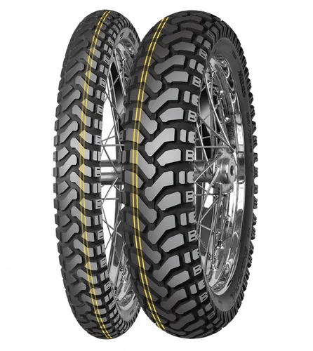 Enduro Trail Dakar YELLOW REAR Motorradreifen - Trail-Enduroreifen 140/80 B18 TL 70 H für optimale Traktion und Kontrolle auf jedem Terrain.