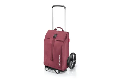reisenthel Citycruiser Twist Maroon Einkaufstrolley - Einkaufstaschen & Einkaufstrolleys – geräumiger Trolley mit 40l Volumen, robustem Aluminiumrahmen und bequemem Rollsystem für müheloses Einkaufen.