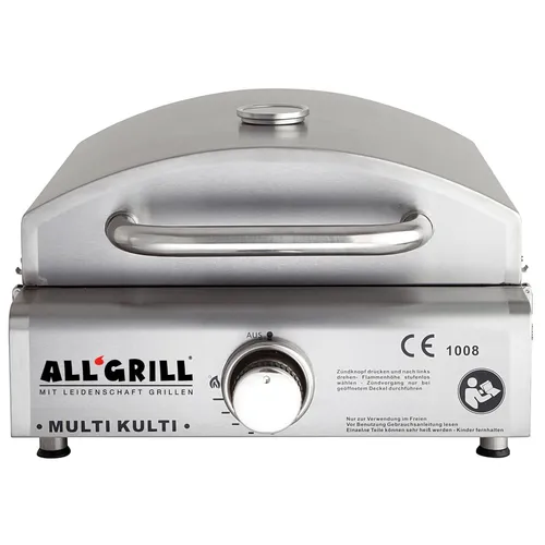 MULTI-KULTI Gasgrill - Multifunktional und Portabel - Grills & Zubehör - Der MULTI-KULTI ist ein portabler Gasgrill und Pizzaofen in einem. Erreicht hohe Backtemperaturen und ist aus hochwertigem Edelstahl gefertigt. Ideal für Grillabende und leckere Aufläufe.