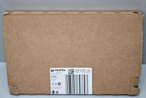 VARTA AA Batterien Industrial Pro - 40 Stück Vorratspack - Hochwertige Alkaline-Batterien 'Made in Germany', ideal für energieintensive Geräte. 10 Jahre Haltbarkeit in umweltschonender Verpackung.