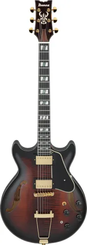 IBANEZ AMH100FM-DVS E-Gitarre - Elegante E-Gitarre mit flammender Decke, ideal für kreative Musiker. Ausgewogene Klangqualität und vielseitige Spielbarkeit für jeden Stil.