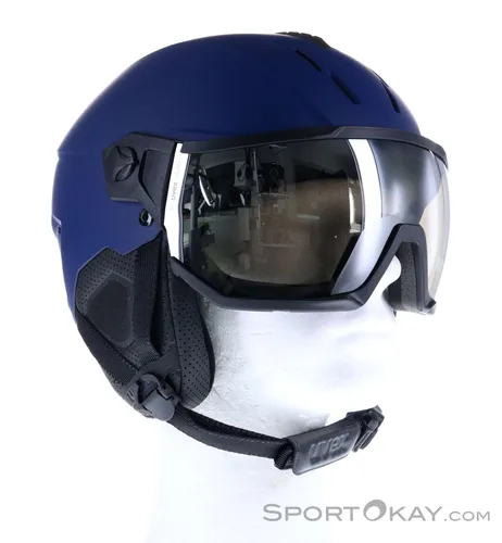 Uvex Instinct Visor Skihelm - Blau - 53-56 - Skihelme & Snowboardhelme, mit integriertem Visier für optimalen Schutz und Sicht bei allen Wetterbedingungen.
